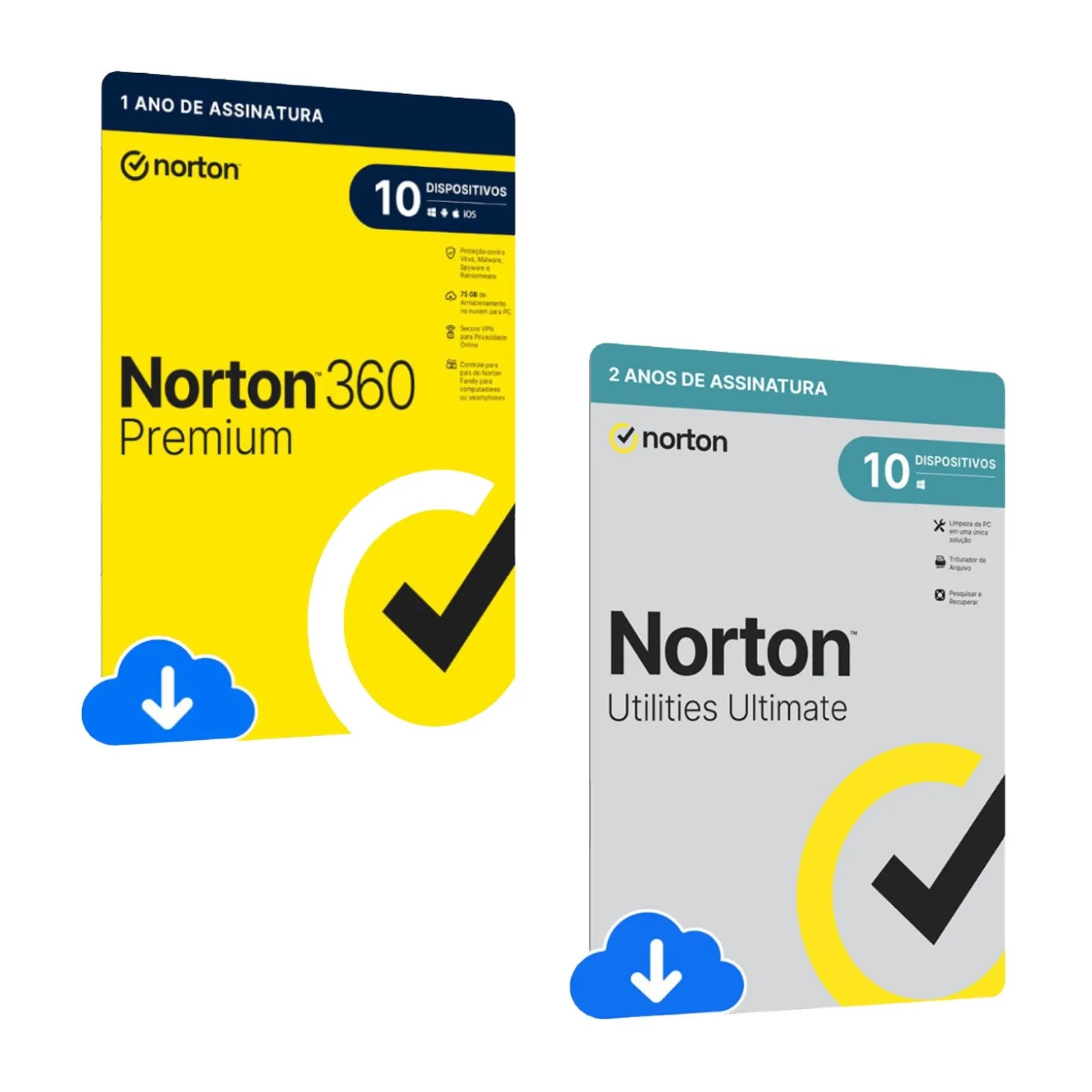 Combo Norton 360 Premium 10 Dispositivo 12 Meses